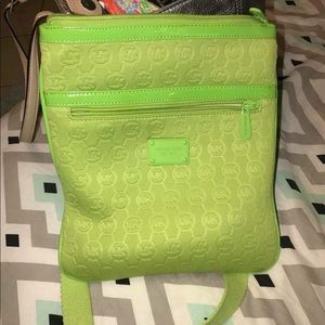 Michael Kors lime green crossbody